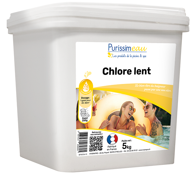 GALETS DE CHLORE LENT 250g – Chlore – HygiRéa