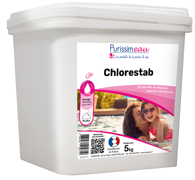 CHLORESTAB – Equilibre de l'eau – HygiRéa