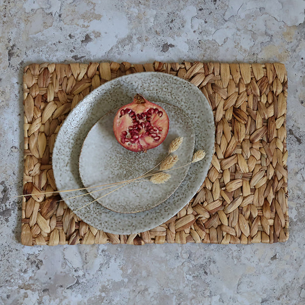 SET DE TABLE SIAM RECTANGULAIRE 30X45CM EN JACINTHE D'EAU – Accessoire de table – HygiRéa