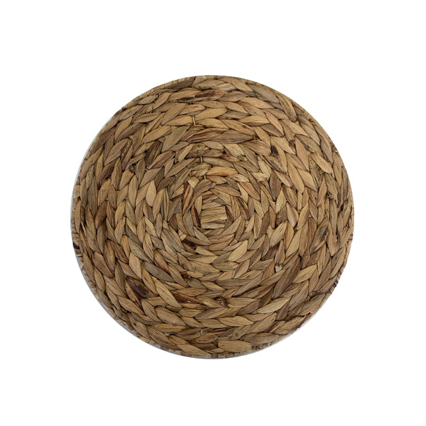 SET DE TABLE JAVA ROND DIAMÈTRE 38CM EN JACINTHE D'EAU – Accessoire de table – HygiRéa