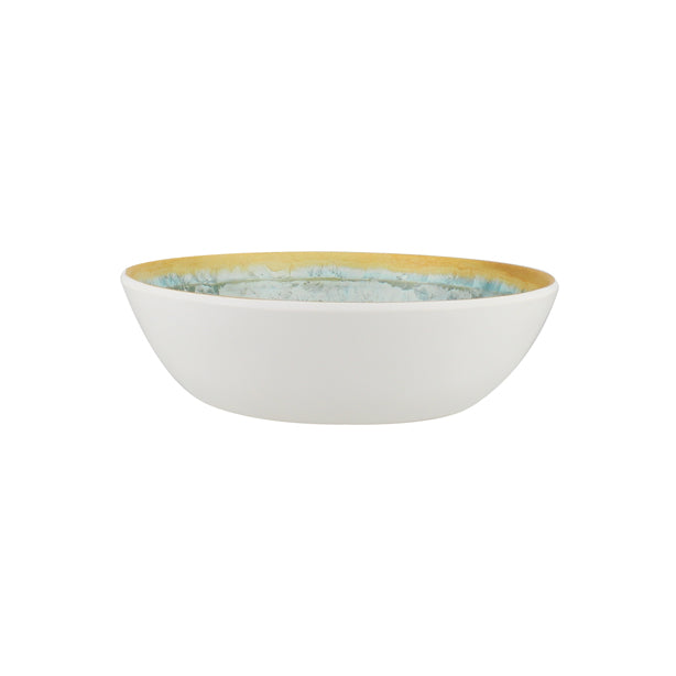 COUPELLE RIVAGE 16CM EN MÉLAMINE BLEU ET JAUNE – Complément table – HygiRéa