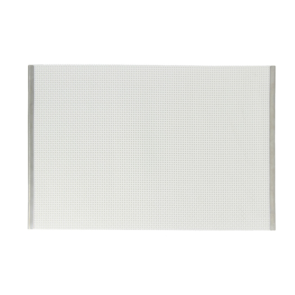 SET TABLE 45X30CM VINYL ACIER STYLE BLANC – Accessoire de table – HygiRéa