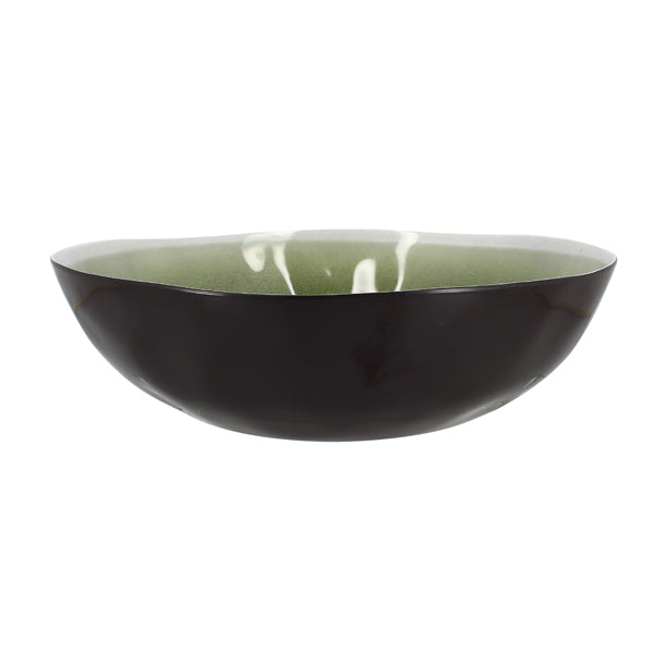 SALADIER KUWAE 30.5CM EN MÉLAMINE VERT – Complément table – HygiRéa