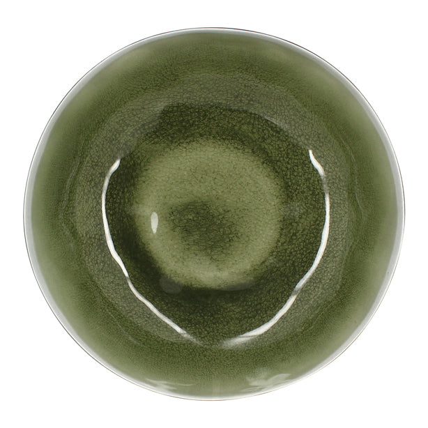 SALADIER KUWAE 30.5CM EN MÉLAMINE VERT – Complément table – HygiRéa