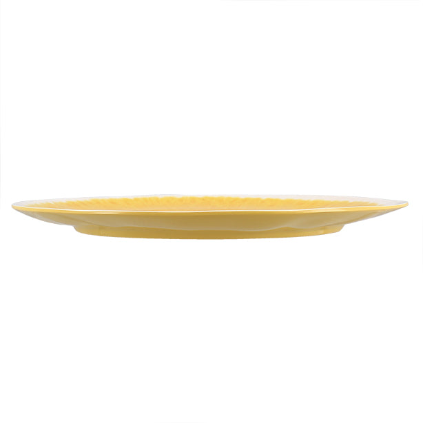 ASSIETTE PLATE KUWAE 27.5CM EN MÉLAMINE JAUNE – Assiette – HygiRéa