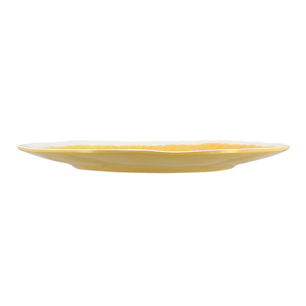 ASSIETTE DESSERT KUWAE 23CM EN MÉLAMINE JAUNE – Assiette – HygiRéa