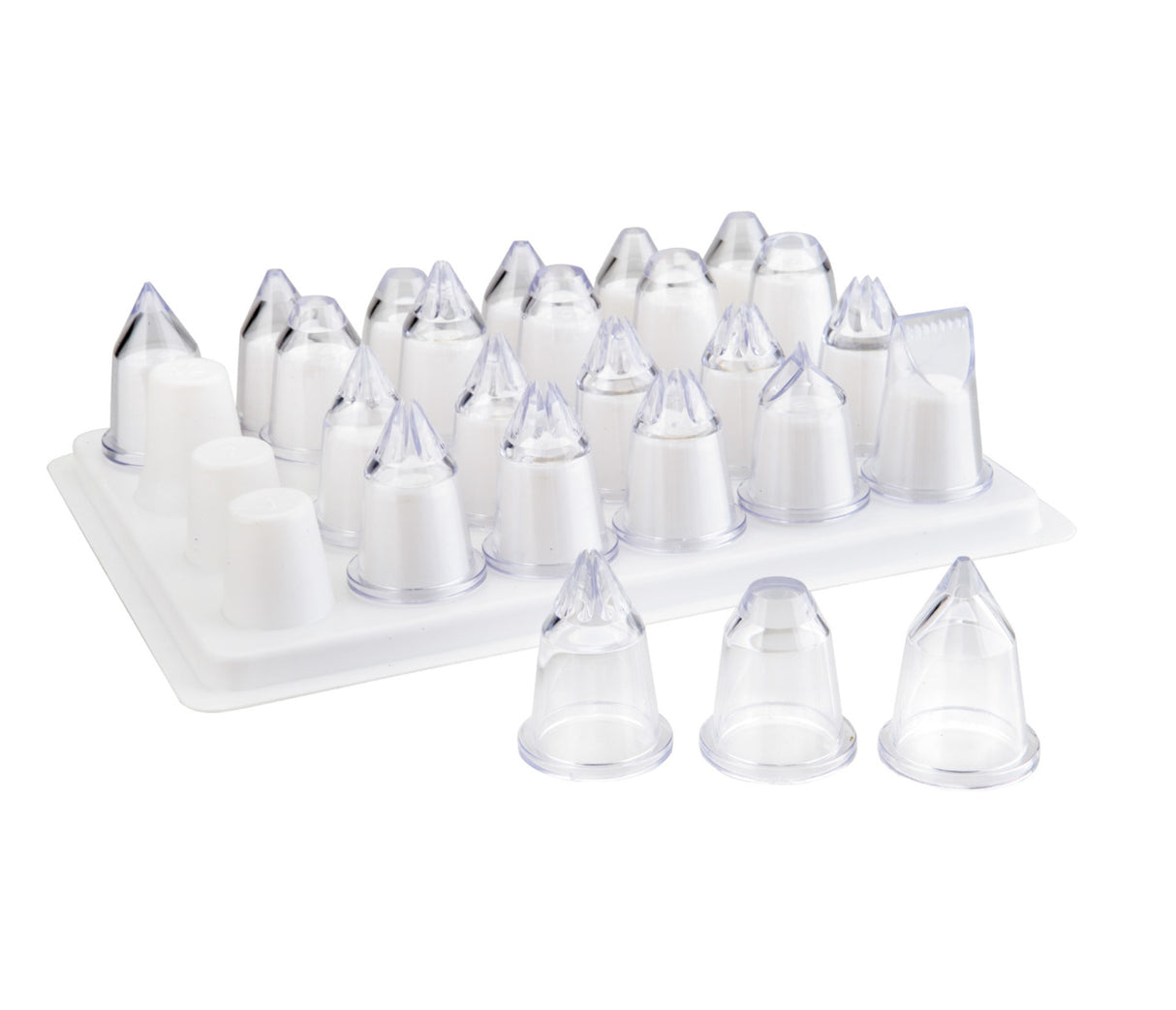 24 PCS.DOUILLES ASSORTIES, ACRYLIC