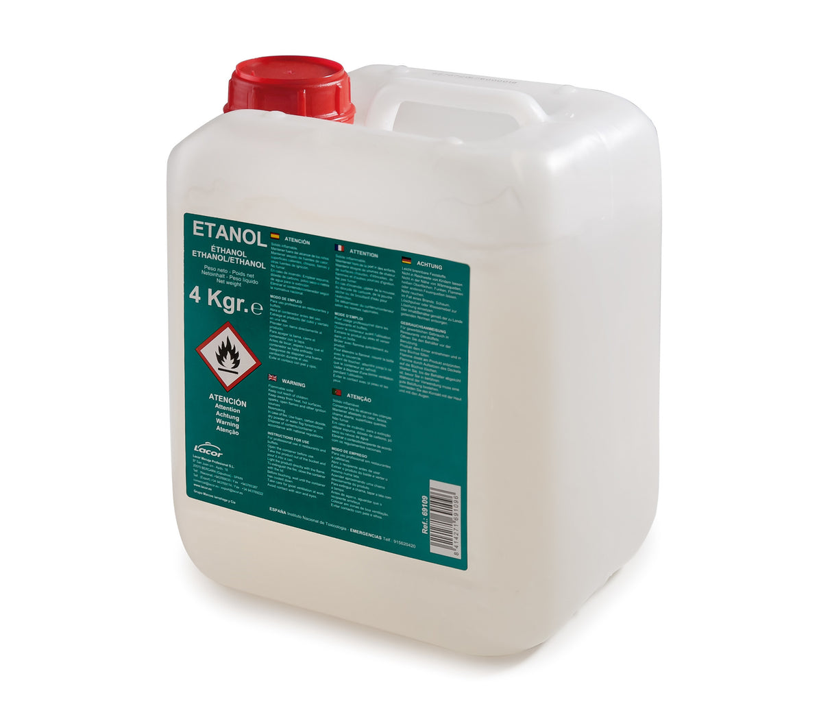 BIDON DE CHAUFFE ETHANOL 4 KG