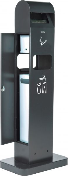 Cendrier sur pied avec corbeille 2L/8L – Cendrier Totem et Collecteur – HygiRéa