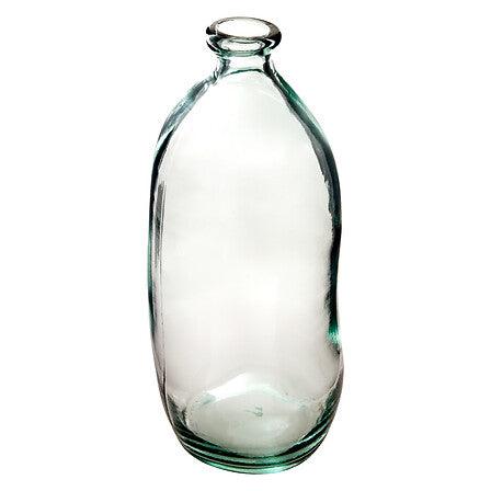 Vase bouteille Uly haut 73 cm verre recyclé transparent – Vase – HygiRéa