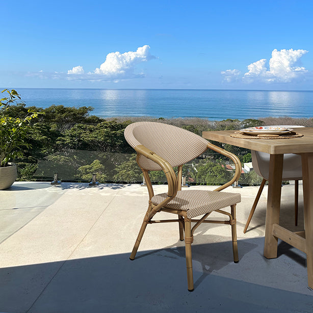 FAUT TBL TEXTILENE BEIGE STRUCTURE ALUMINIUM ASPECT BAMBOU AMALFI – Les assises – HygiRéa