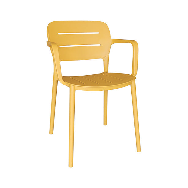 CHAISE EN POLYPROPYLÈNE JAUNE SUNSET – Les chaises – HygiRéa