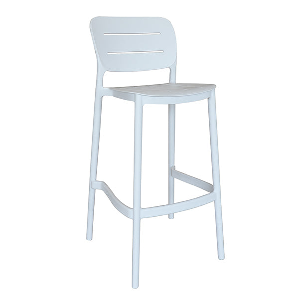 TABOURET DE BAR EN POLYPROPYLÈNE BLANC SUNSET – Les chaises – HygiRéa