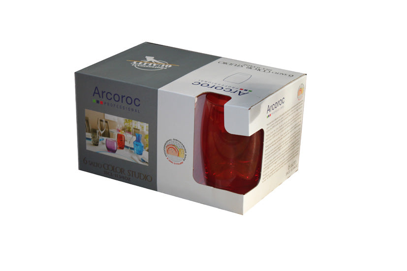 CHOPE FORME HAUTE SALTO 35CL COLORO STUDIO ROUGE – Chope et gobelet – HygiRéa