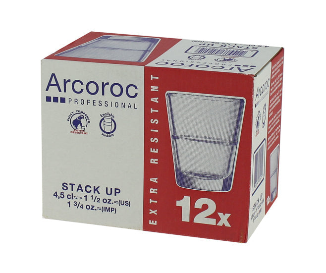 GOBELET 4.5CL FORME HAUTE STACK UP ARCOROC – Accessoire du bar – HygiRéa