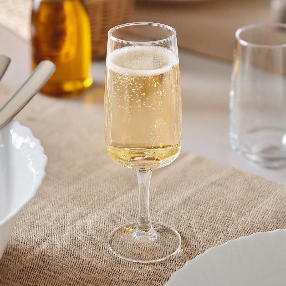 FLUTE À CHAMPAGNE EQUIP HOME 17CL EN VERRE TRANSPARENT – Verre à pied – HygiRéa