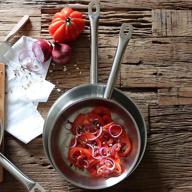 POÊLE PROFESSIONNEL 24CM EN ACIER INOXYDABLE – Poêle, poêlon et sauteuse – HygiRéa