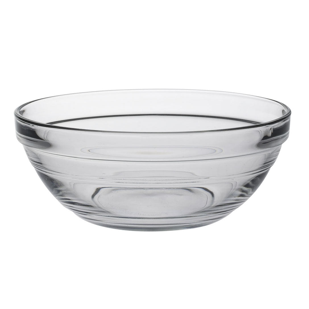 SALADIER GIGOGNE EMPILABLE 14CM EN VERRE TREMPÉ TRANSPARENT – Complément table – HygiRéa