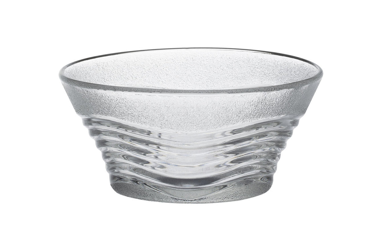 COUPELLE ONDINE DE 11CM EN VERRE TRANSPARENT – Complément table – HygiRéa
