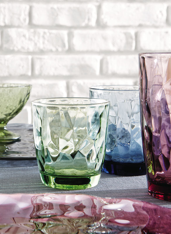 CHOPE FORME BASSE DIAMOND 30CL COULEUR BLEU – Chope et gobelet – HygiRéa