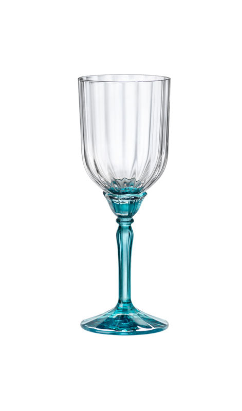 VERRE A PIED VIN FLORIAN 24.5CL BLUE – Verre à pied – HygiRéa