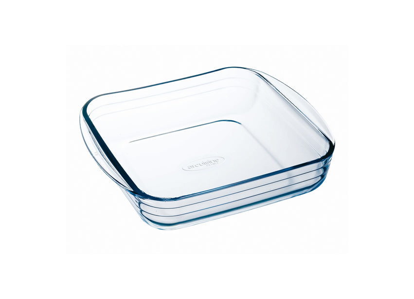 PLAT A FOUR CARRE 21CM EN VERRE O CUISINE – Cuisson au four – HygiRéa