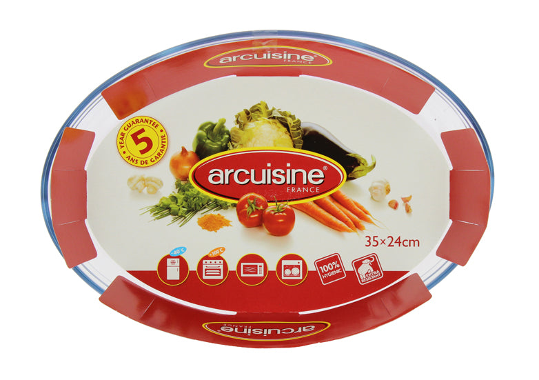 PLAT FOUR OVALE 34X24CM O CUISINE – Cuisson au four – HygiRéa