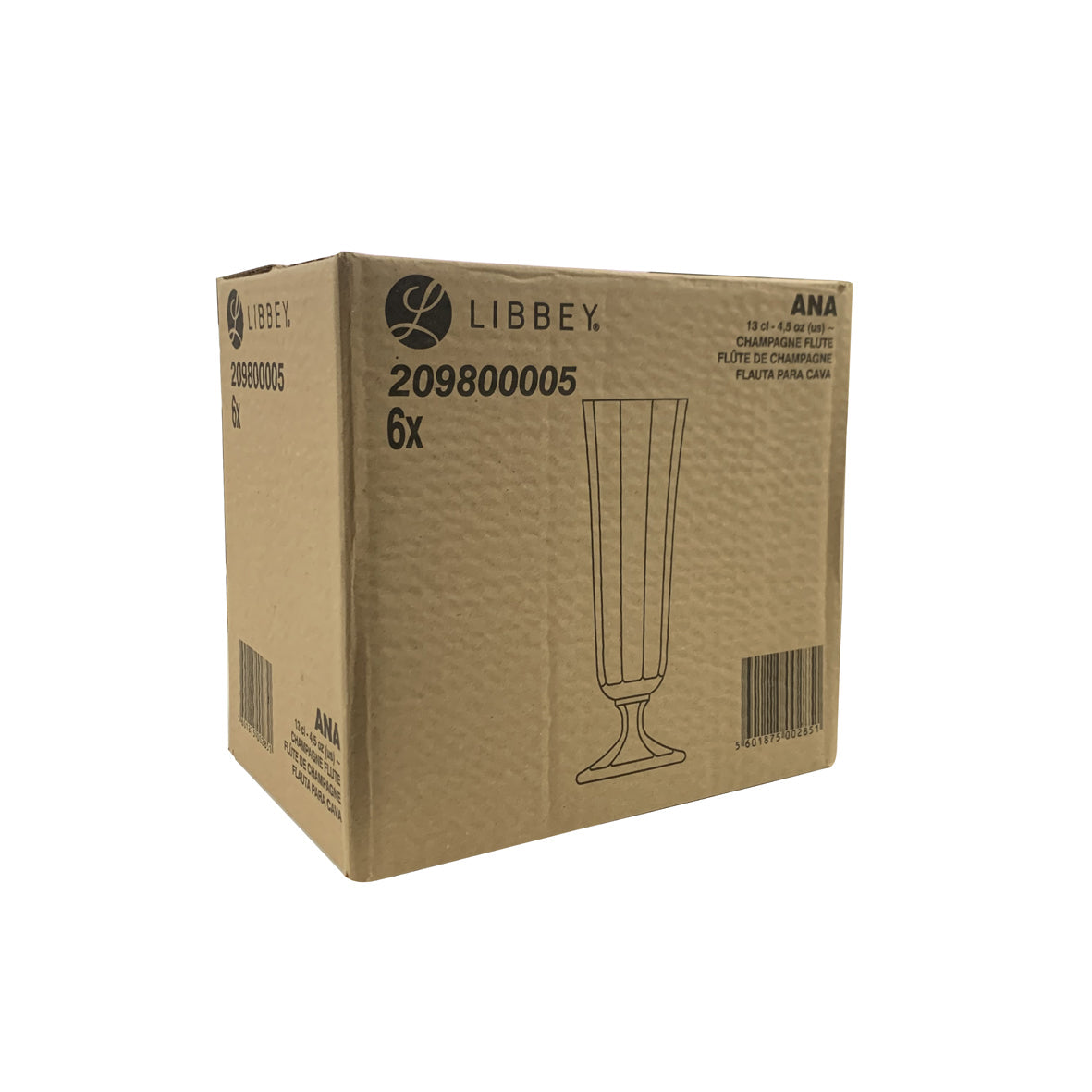 FLÛTE ANA 13CL EN VERRE – Verre à pied – HygiRéa