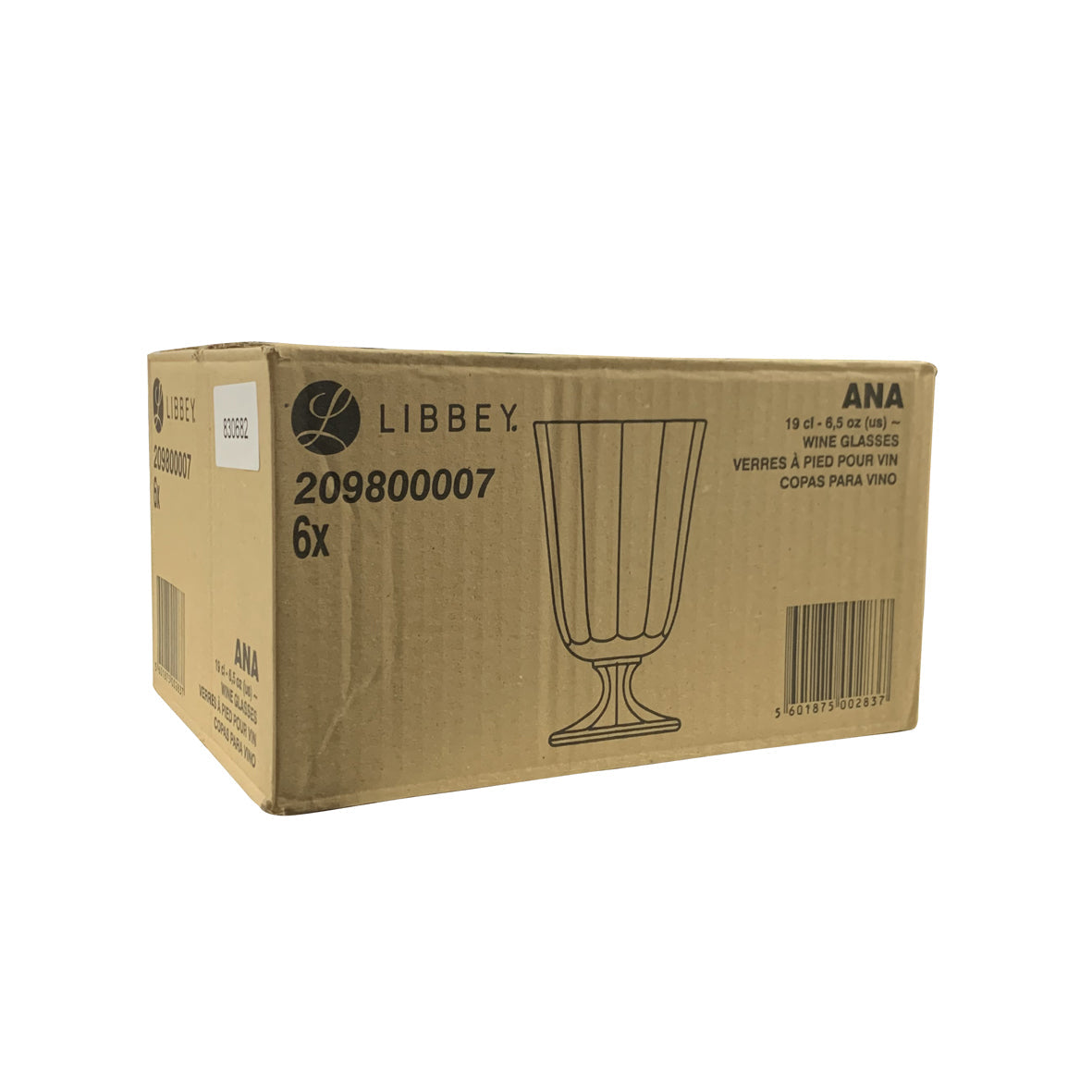 VERRE À PIED VIN ANA 19CL EN VERRE – Verre à pied – HygiRéa