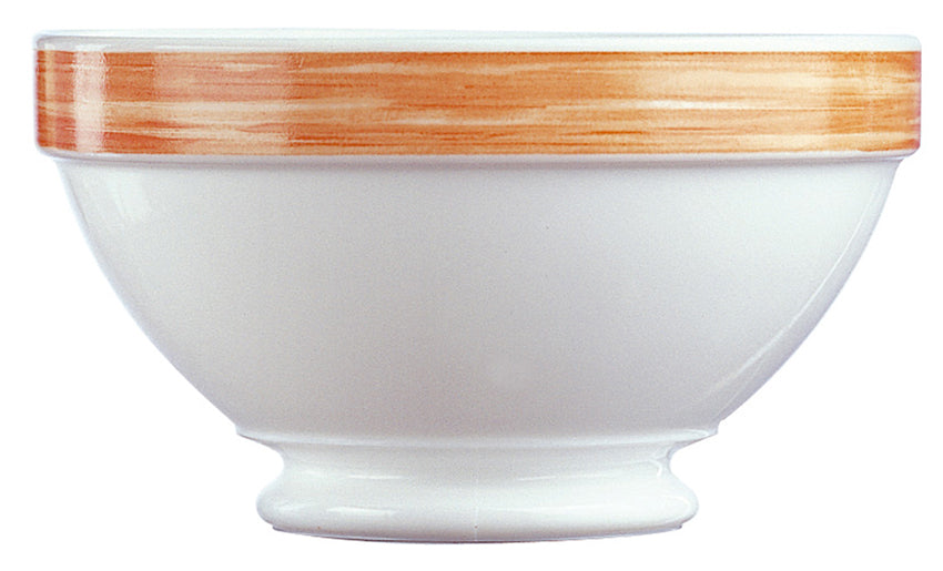 BOL BRUSH ORANGE 13CM EMPILABLE – Petit déjeuner – HygiRéa