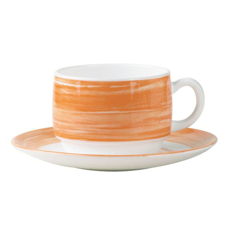 TASSE BRUSH ORANGE 19CL – Petit déjeuner – HygiRéa