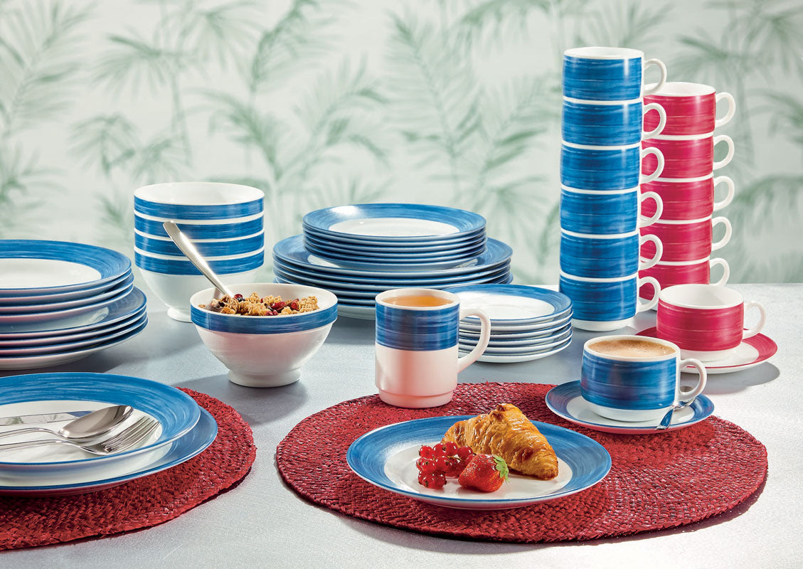 ASSIETTE CREUSE BRUSH JEAN 22,5CM – Assiette – HygiRéa