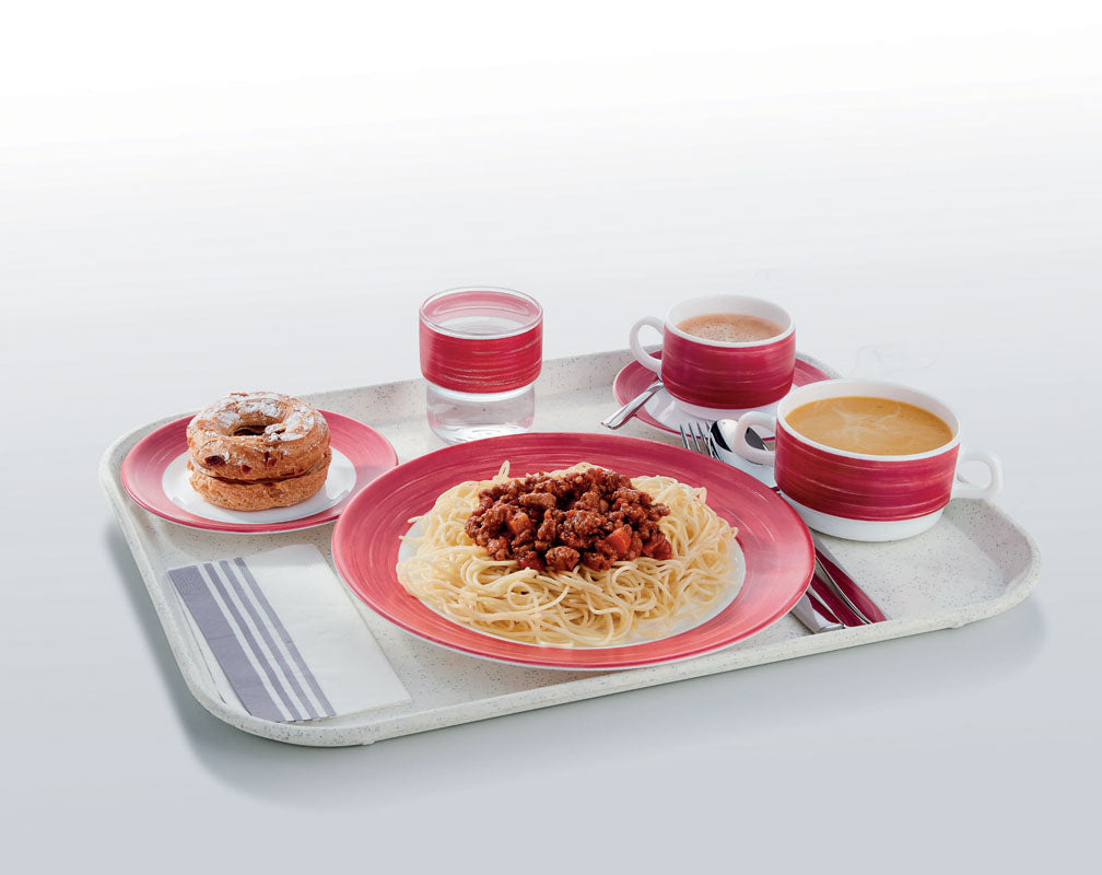 ASSIETTE PLATE BRUSH CHERRY 23,5CM – Assiette – HygiRéa