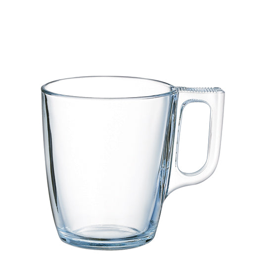 MUG 25CL VOLUTO VERRE TRANSPARENT – Petit déjeuner – HygiRéa