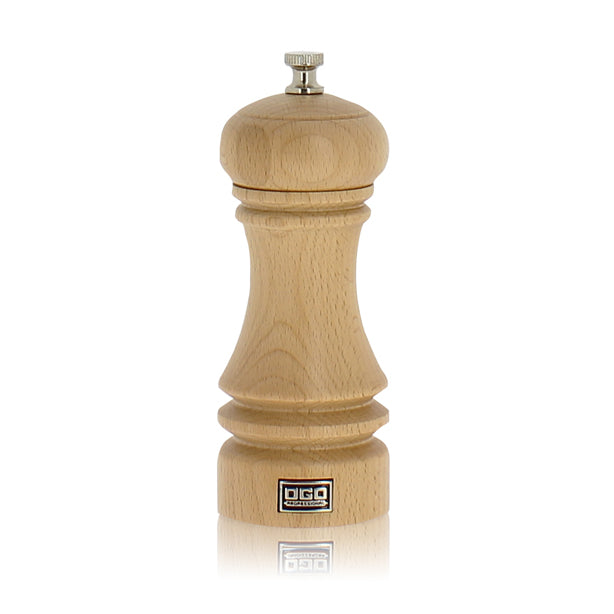 MOULIN À SEL PROFESSIONNEL 15CM EN BOIS DE HÊTRE NATUREL – Moulin et condiment – HygiRéa