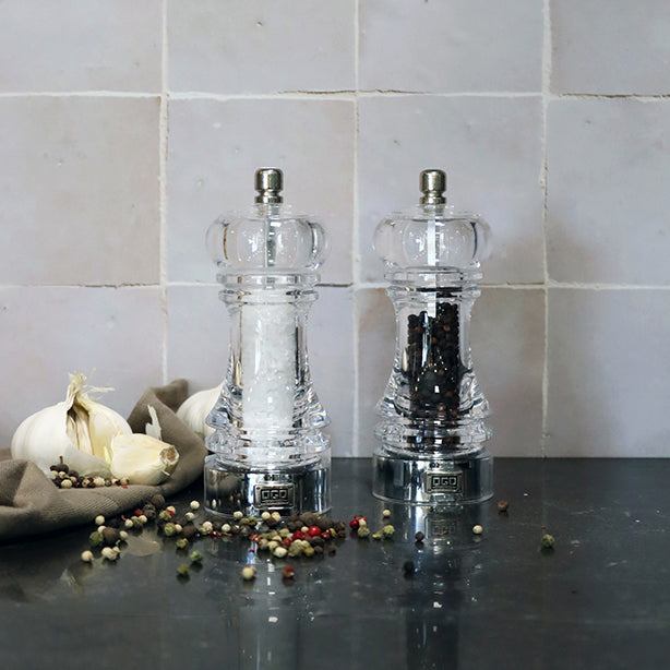 MOULIN À POIVRE CLASSIC AZEL ACRYLIQUE 15 CM – Moulin et condiment – HygiRéa