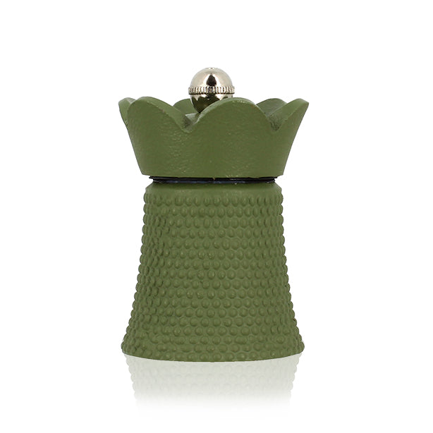 MOULIN À POIVRE/SEL EN FONTE KAKI ET ACIER HT 8CM HAWAI – Moulin et condiment – HygiRéa