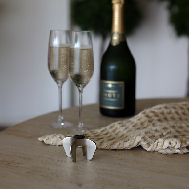OUVRE BOUTEILLE DE CHAMPAGNE EN ACIER INOXYDABLE DELUXE – Accessoire du vin – HygiRéa