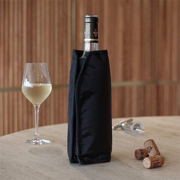 RAFRACHISSEUR À VIN DELUXE EN NYLON NOIR – Accessoire du vin – HygiRéa
