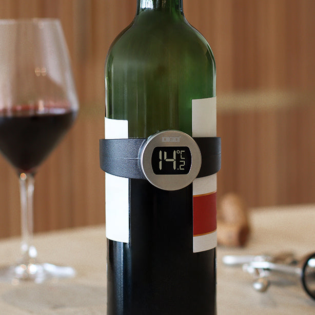THERMOMÈTRE À VIN DIGITAL DELUXE EN ACIER INOXYDABLE – Accessoire du vin – HygiRéa