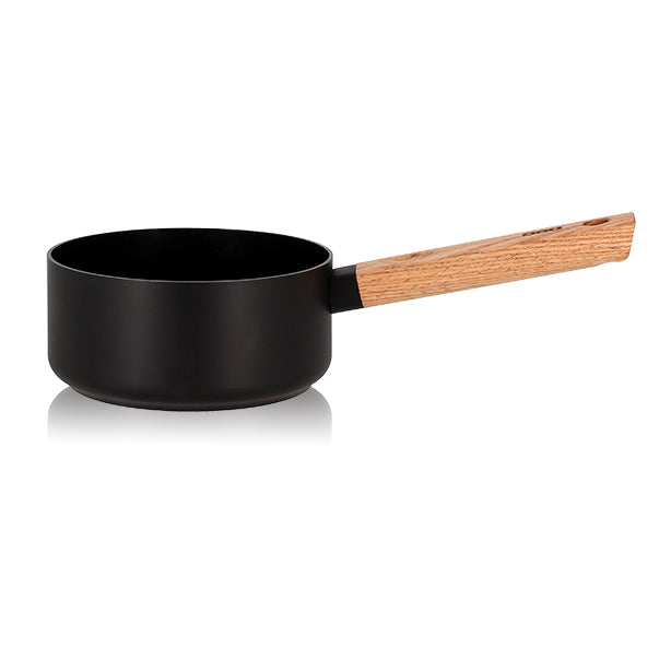 CASSEROLE ECTOR INDUCTION EN ALUMINIUM ET MANCHE EN BOIS 16 CM – Casserole – HygiRéa