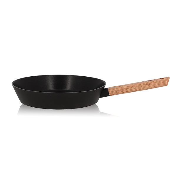 POÊLE ECTOR INDUCTION EN ALUMINIUM ET MANCHE EN BOIS 28 CM – Poêle, poêlon et sauteuse – HygiRéa