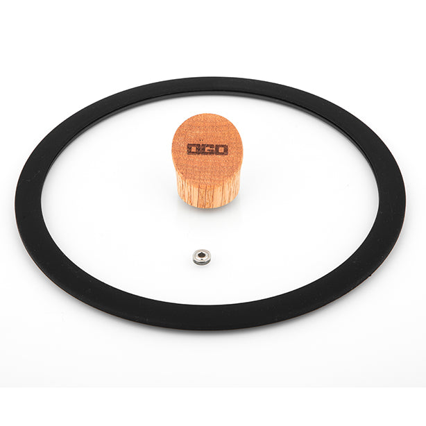 COUVERCLE ECTOR 20CM EN VERRE AVEC POIGNÉE EN BOIS – Couvercle – HygiRéa