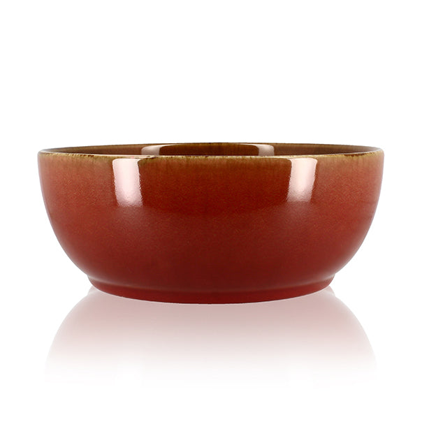 POKE BOWL 18CM EN GRÈS ROUGE 1100ML – Assiette – HygiRéa