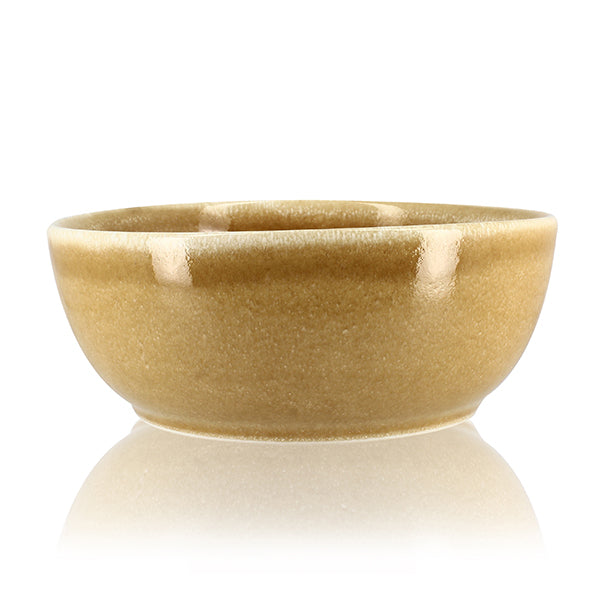 POKE BOWL 18CM EN GRÈS OCRE 1100ML – Assiette – HygiRéa