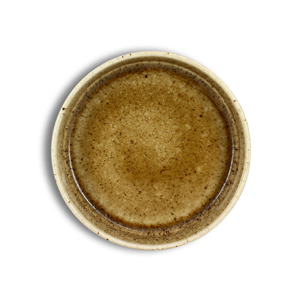 ASSIETTE COUPE STACK 16CM EN PORCELAINE MARRON – Assiette – HygiRéa