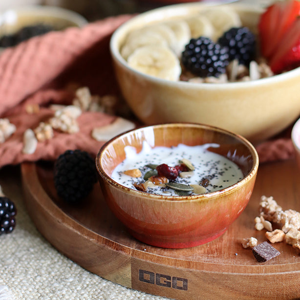 COUPELLE 8CM POKEBOWL EN GRÈS ROUGE 100 ML – Complément table – HygiRéa