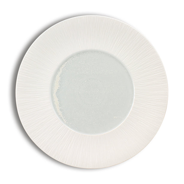 ASSIETTE PLATE URUS 31CM EN PORCELAINE BLEU ET BLANC – Assiette – HygiRéa