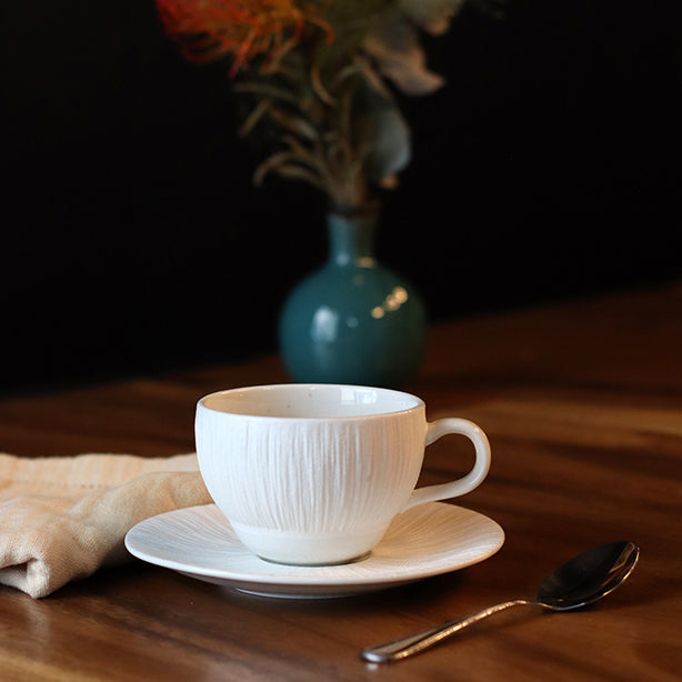 TASSE À CAFÉ URUS 21CL EN PORCELAINE BLEU ET BLANC – Petit déjeuner – HygiRéa