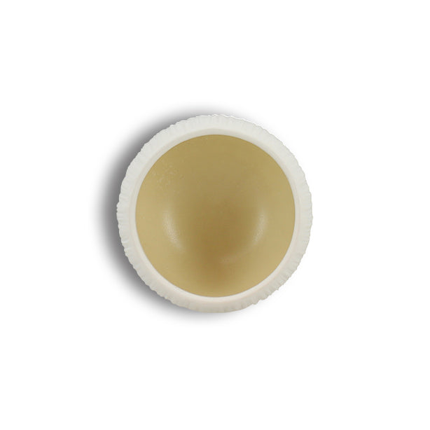 BOL URUS 8CM EN PORCELAINE BEIGE ET BLANC – Petit déjeuner – HygiRéa